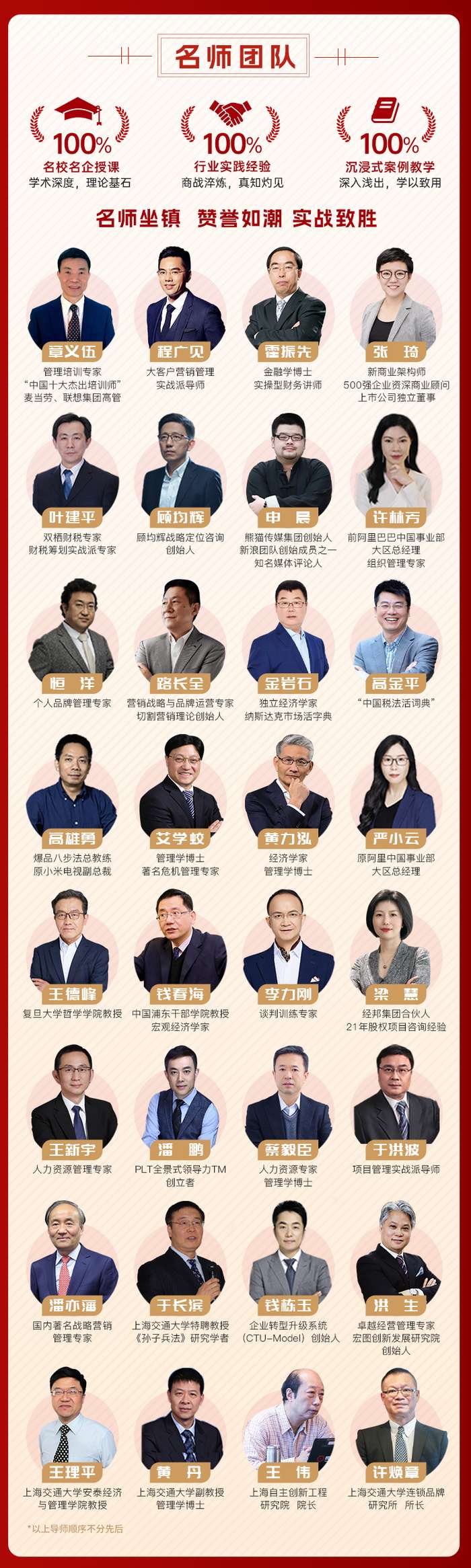 同光资本 | EMBA工商管理创新总裁班108期 | 34位名师授课 | 5月22日开学