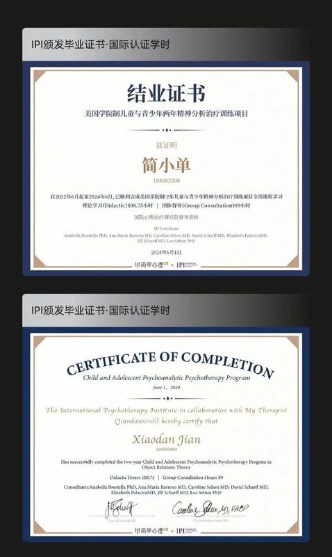 简单心理 | 儿童青少年精神分析治疗 | 系统训练 | 2年项目