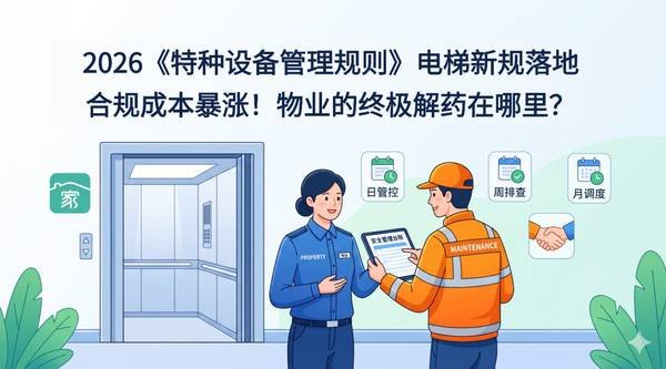 【重磅解读】2026版《特种设备管理规则》电梯新规，合规成本暴涨！物业的终极解药在哪里？