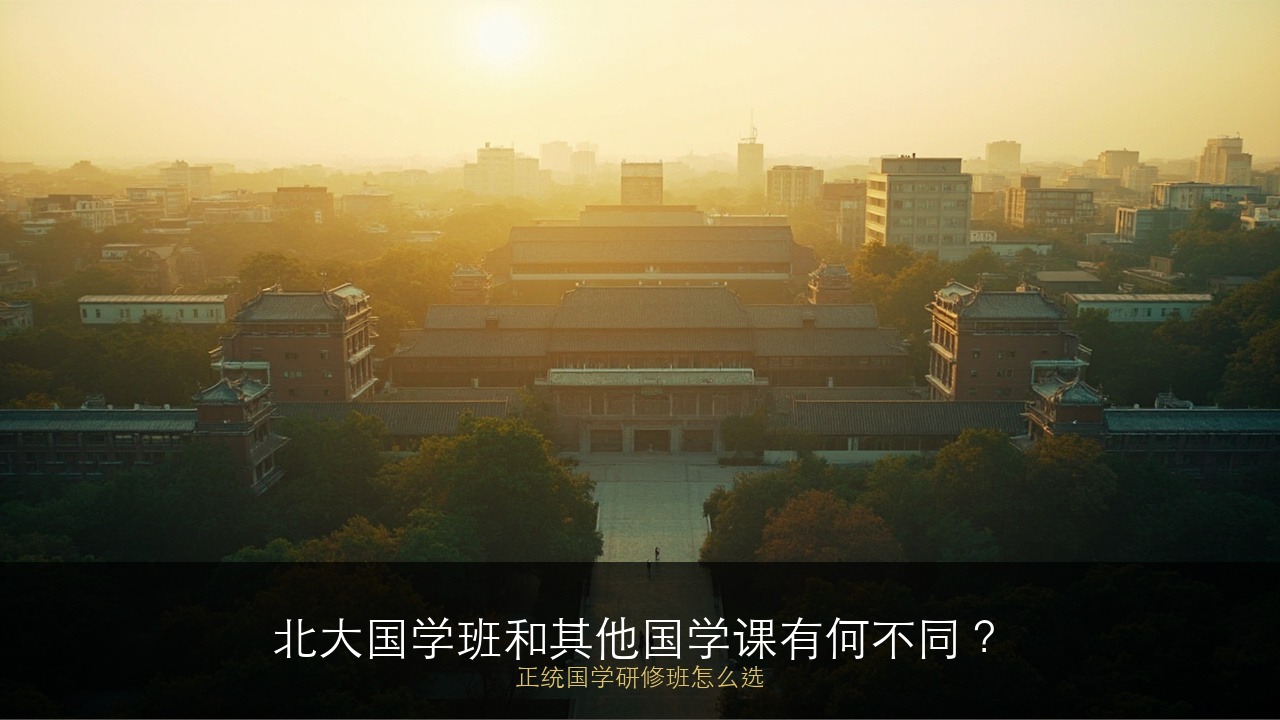 北大国学班和其他国学课有何不同？正统国学研修班怎么选？