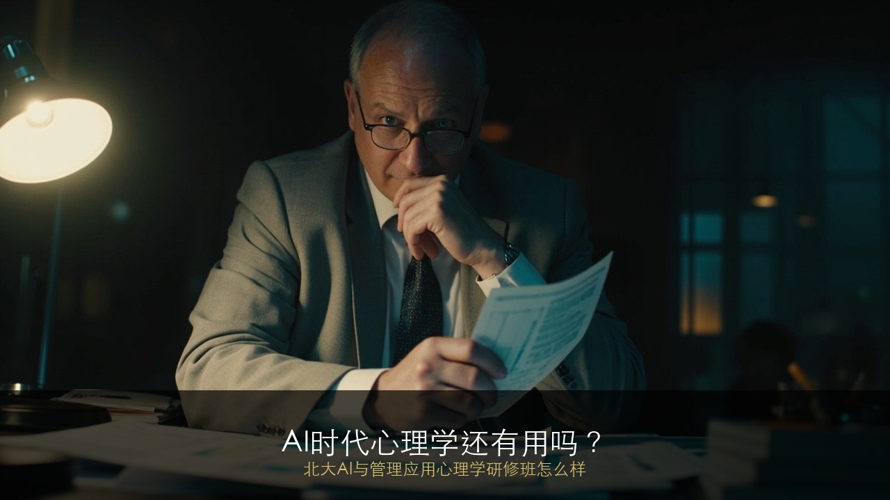 AI时代心理学还有用吗？北大AI与管理应用心理学研修班怎么样？