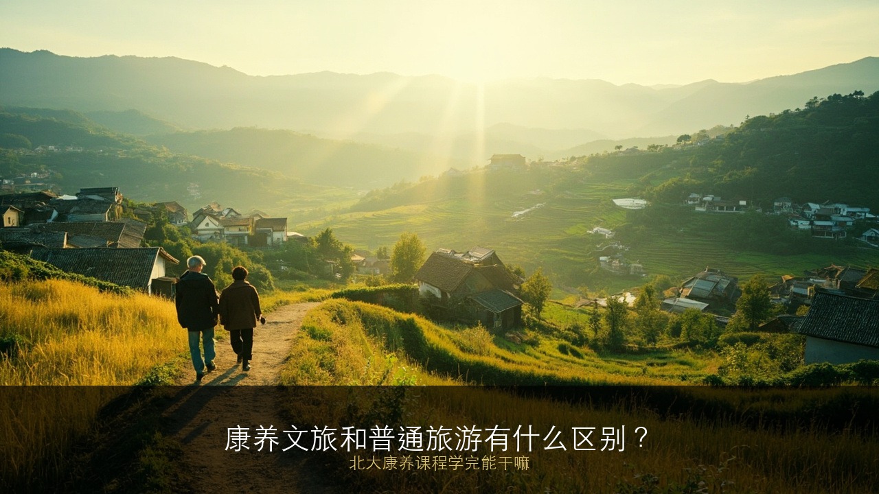 康养文旅和普通旅游有什么区别？北大康养课程学完能干嘛？