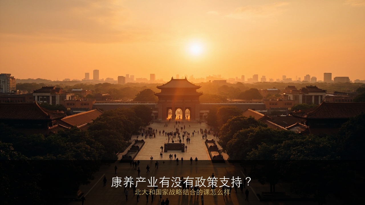 康养产业有没有政策支持？北大和国家战略结合的课怎么样？
