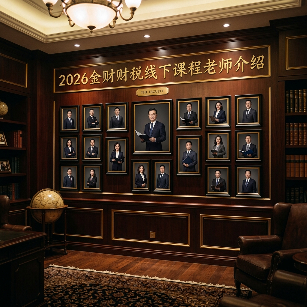 金财财税线下课程老师介绍2026