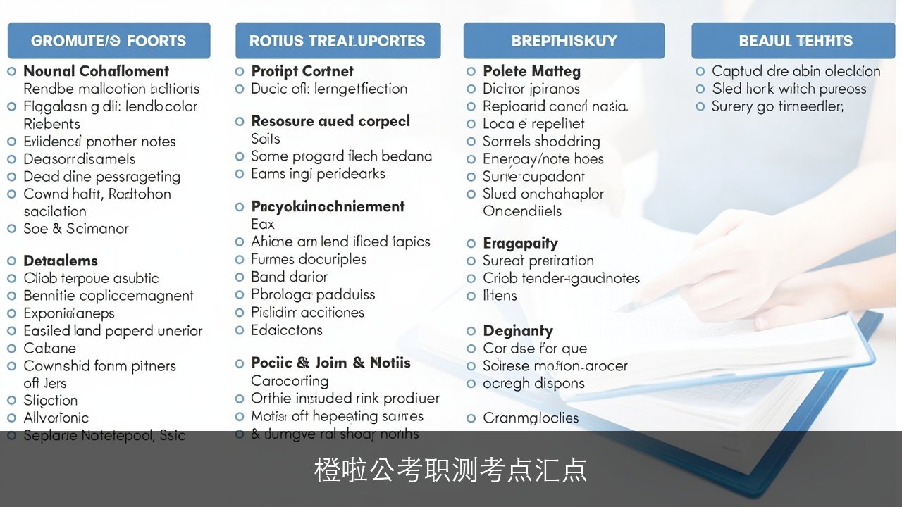 橙啦公考职测考点汇点