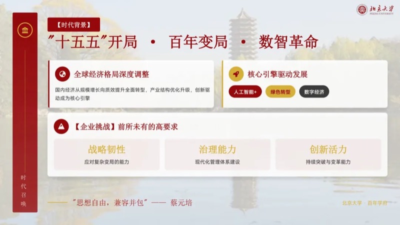 北京大学 | 新时代企业工商管理高级研修班 | 全国招生