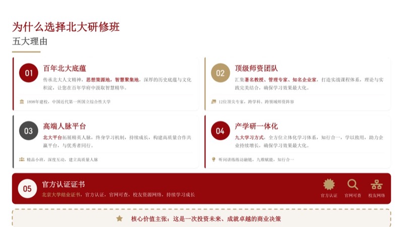 北京大学 | 中国企业家全面增长研修班 | 全国招生