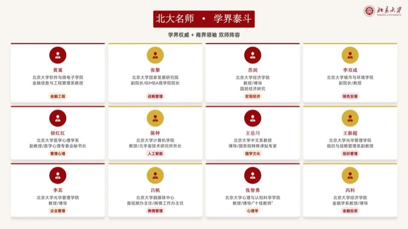 北京大学 | 新时代企业工商管理高级研修班 | 全国招生