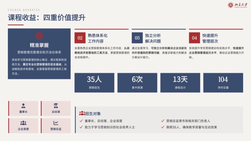 北京大学 | 首席营销官（CMO）高级研修班 | 全国招生