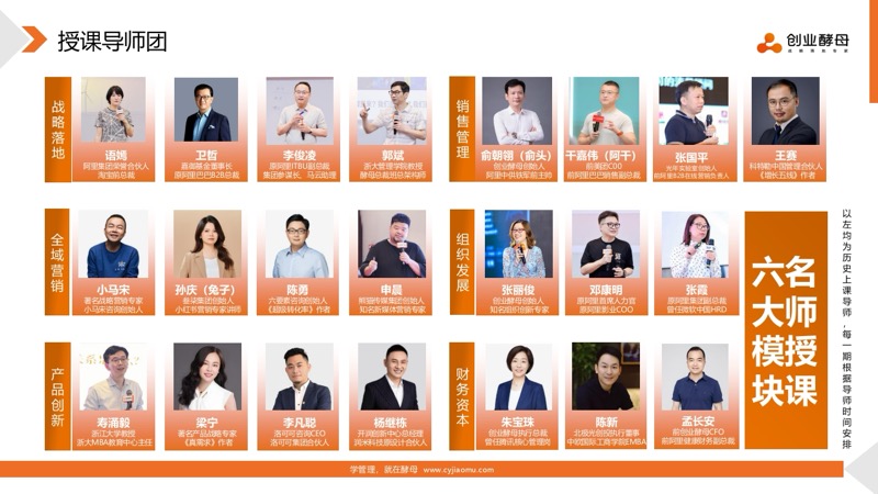 酵母总裁班 | 创业酵母 | 实战可落地 | 有趣有温度 | 招生简章