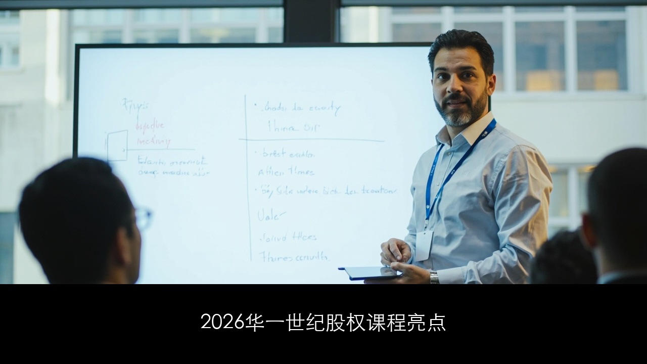 2026华一世纪股权课程亮点