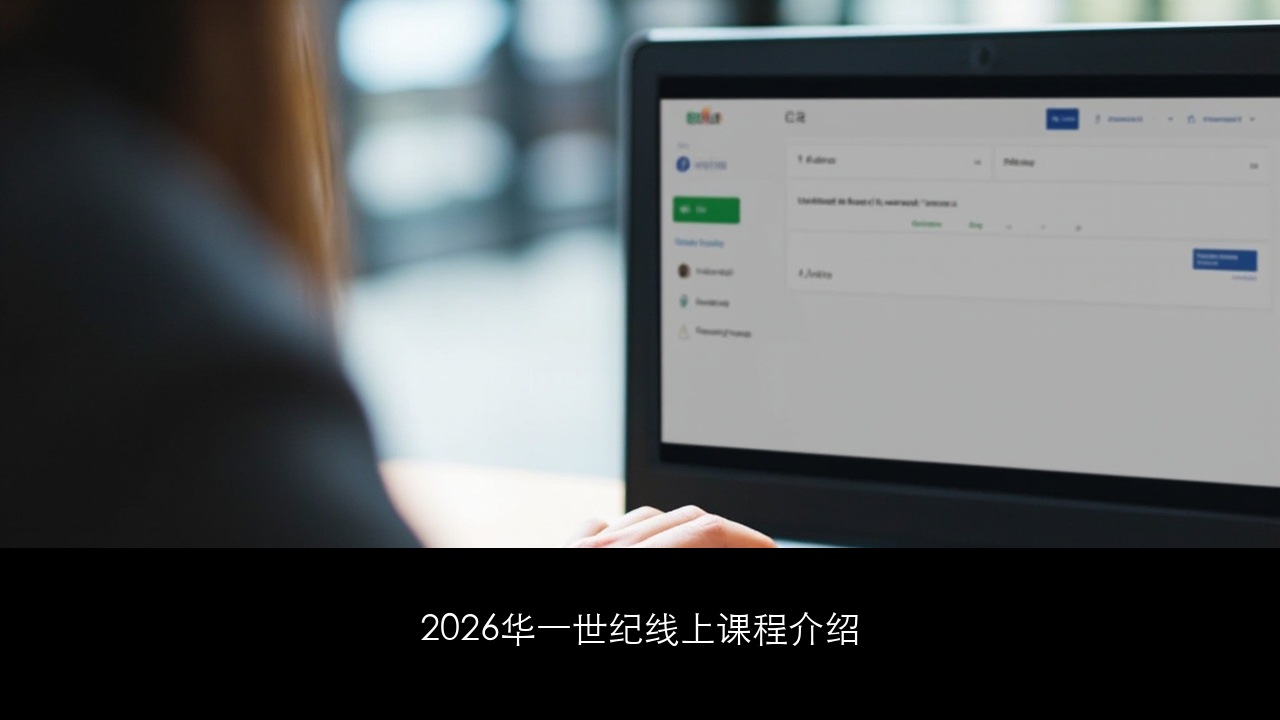 2026华一世纪线上课程介绍