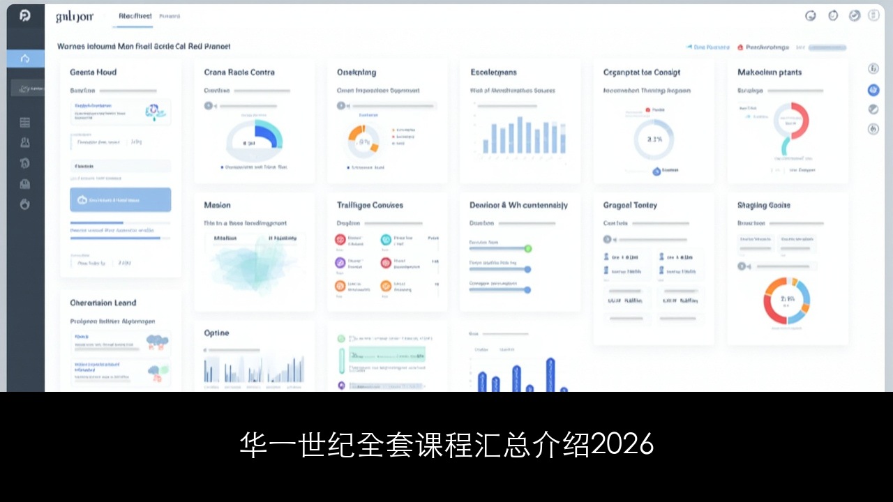 华一世纪全套课程汇总介绍2026