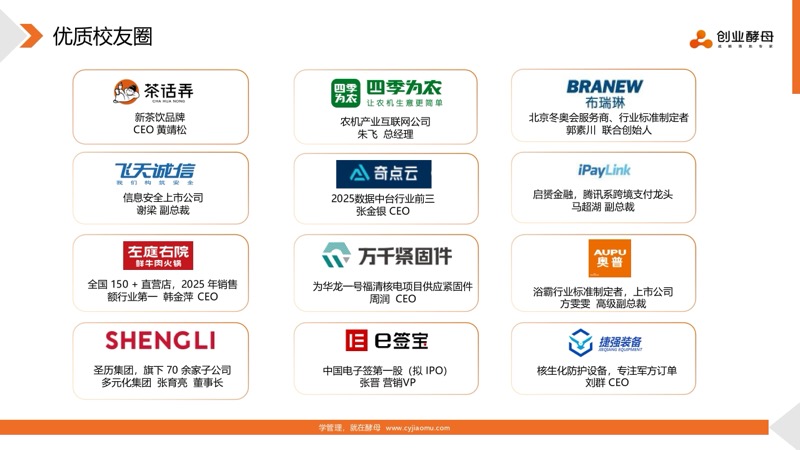 酵母总裁班 | 创业酵母 | 实战可落地 | 有趣有温度 | 招生简章