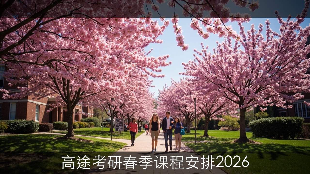 高途考研春季课程安排2026