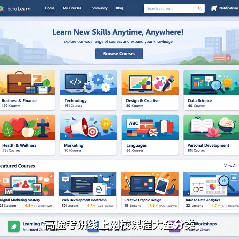 高途考研线上网校课程大全分类