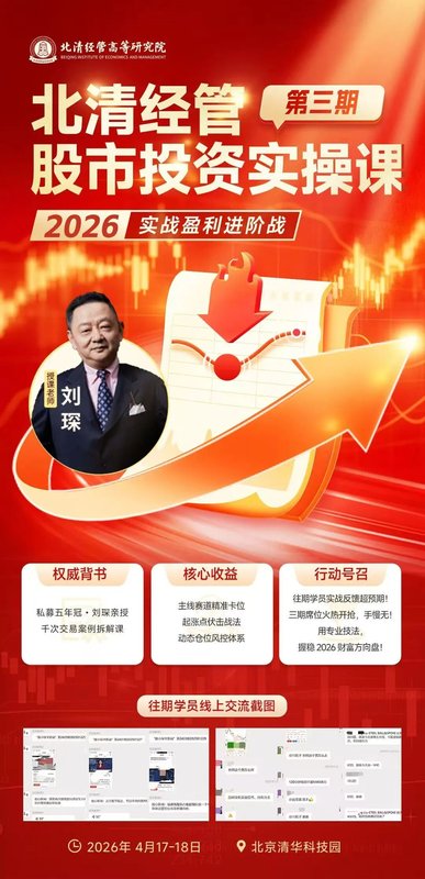 2026股市实战盈利进阶战 | 第三期席位火热开抢 | 4月17-18日 | 刘琛亲授
