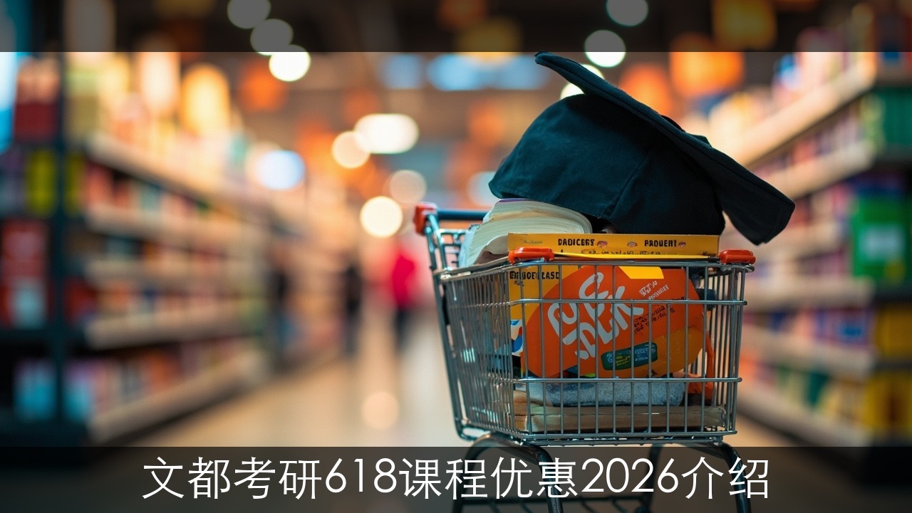 文都考研618课程优惠2026介绍