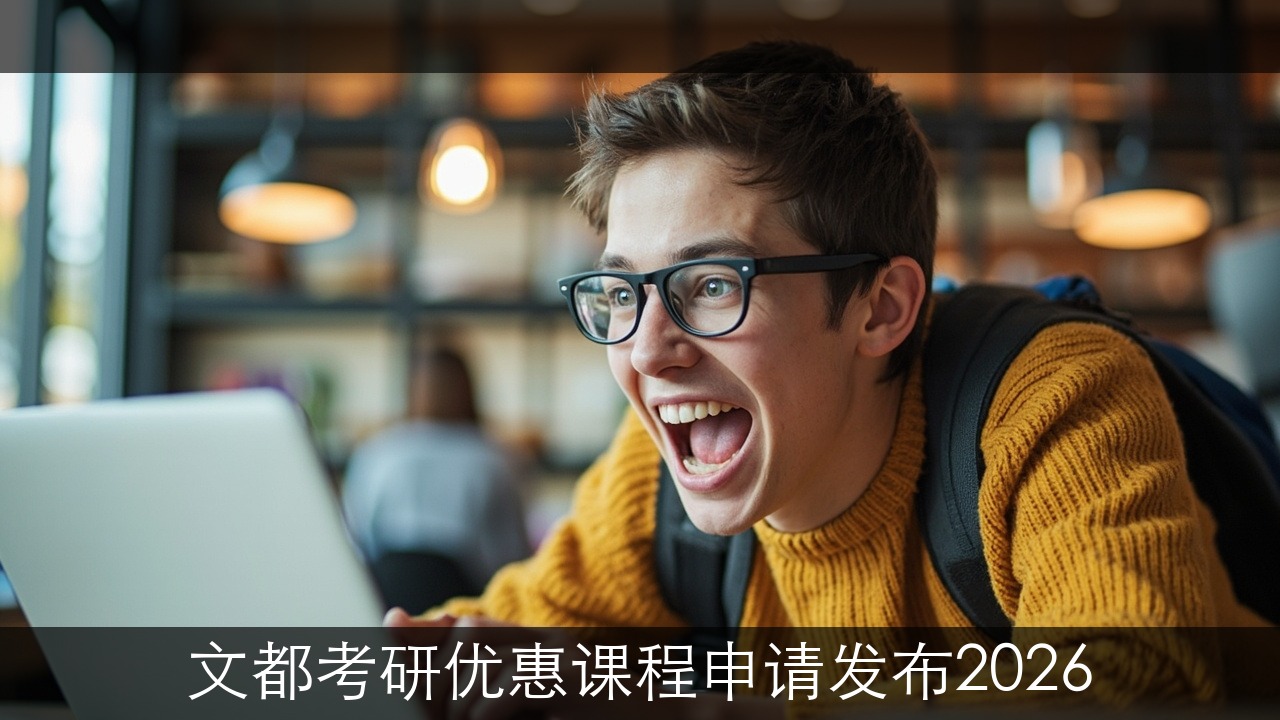 文都考研优惠课程申请网站链接发布2026