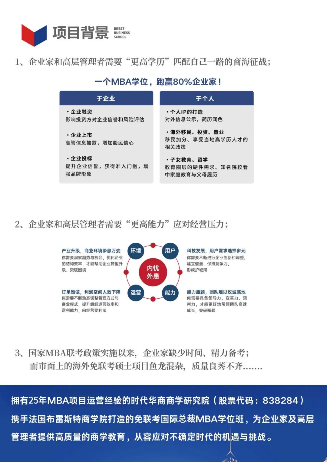 【项目简章】时代华商总裁MBA国际硕士学位班