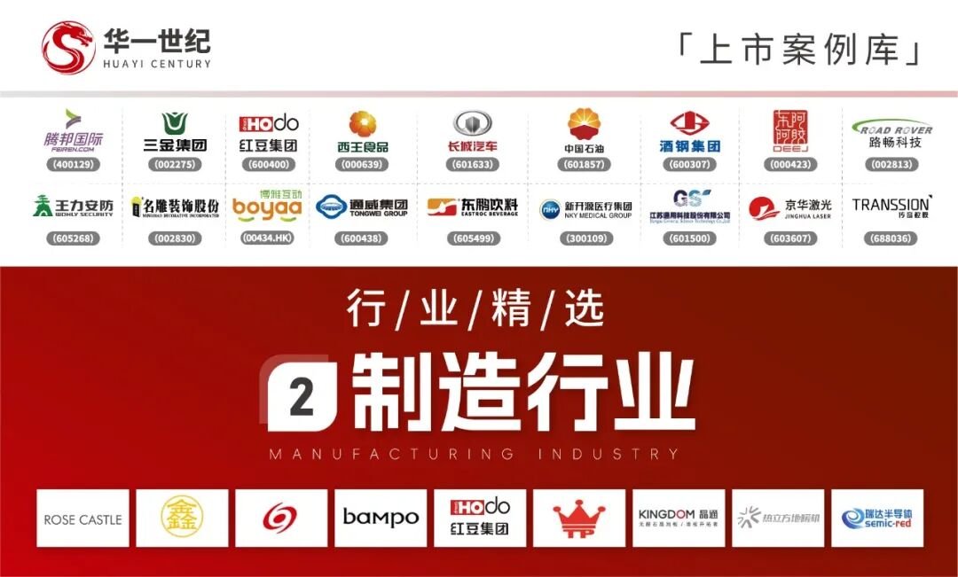 华一精选13大行业案例 | 入企咨询服务客户汇总（持续更新）