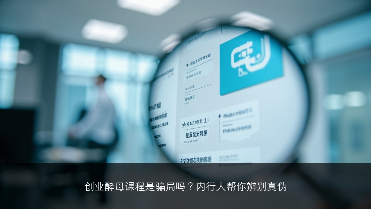 创业酵母课程是骗局吗？内行人帮你辨别真伪，附选择建议