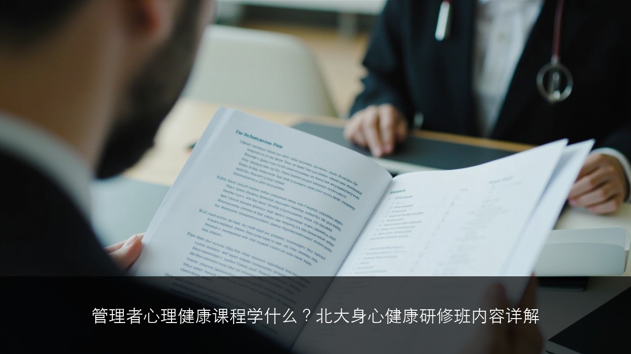管理者心理健康课程学什么？北大身心健康研修班内容详解