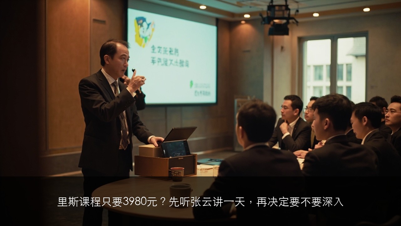 里斯课程只要3980元？先听张云讲一天，再决定要不要深入
