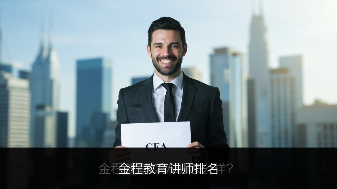 金程教育讲师排名