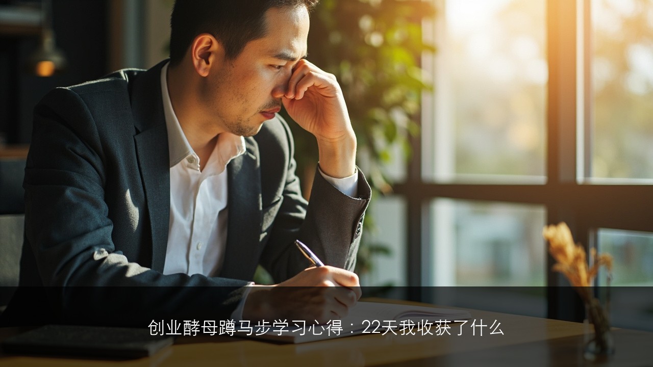 创业酵母蹲马步学习心得：22天，我真正收获了什么