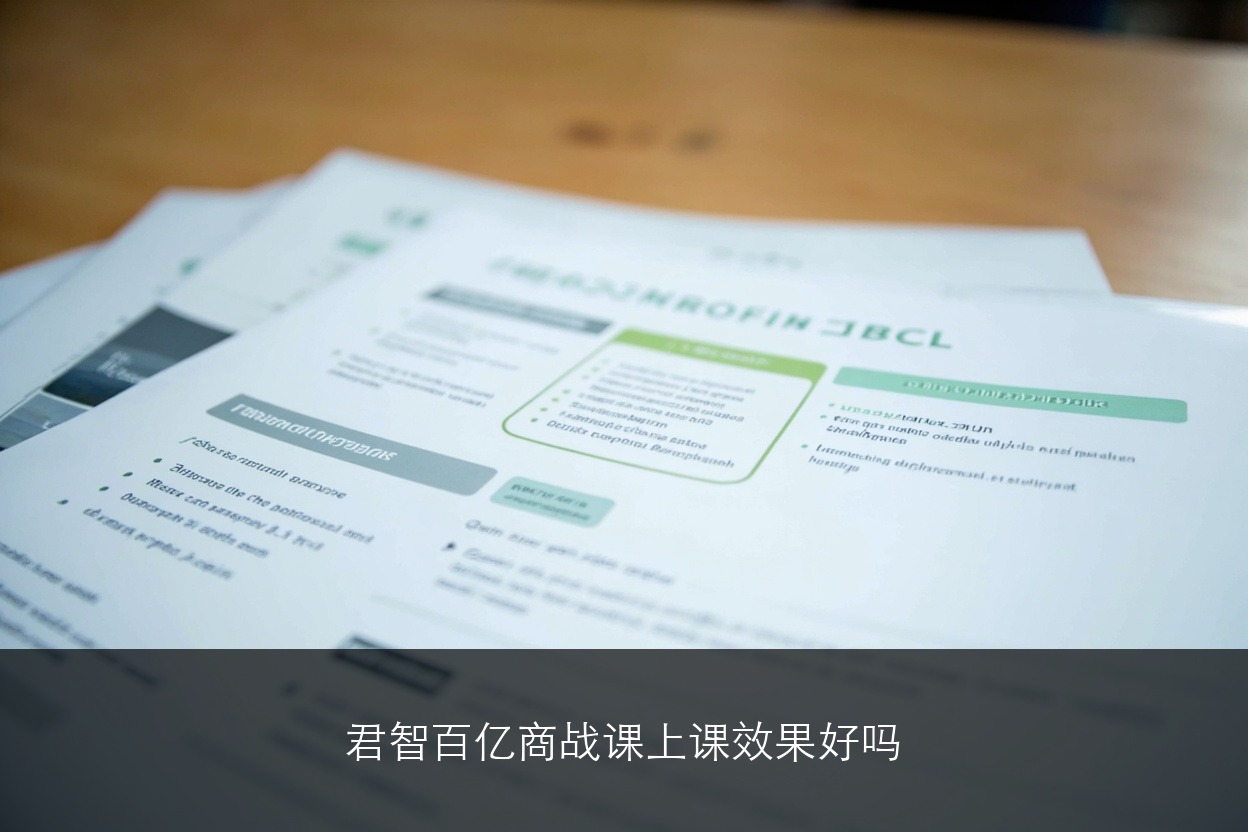 君智百亿商战课上课效果好吗