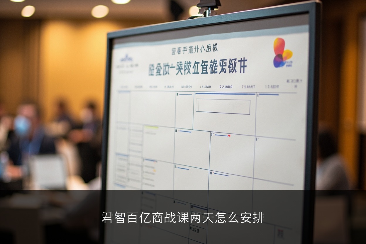 君智百亿商战课两天怎么安排