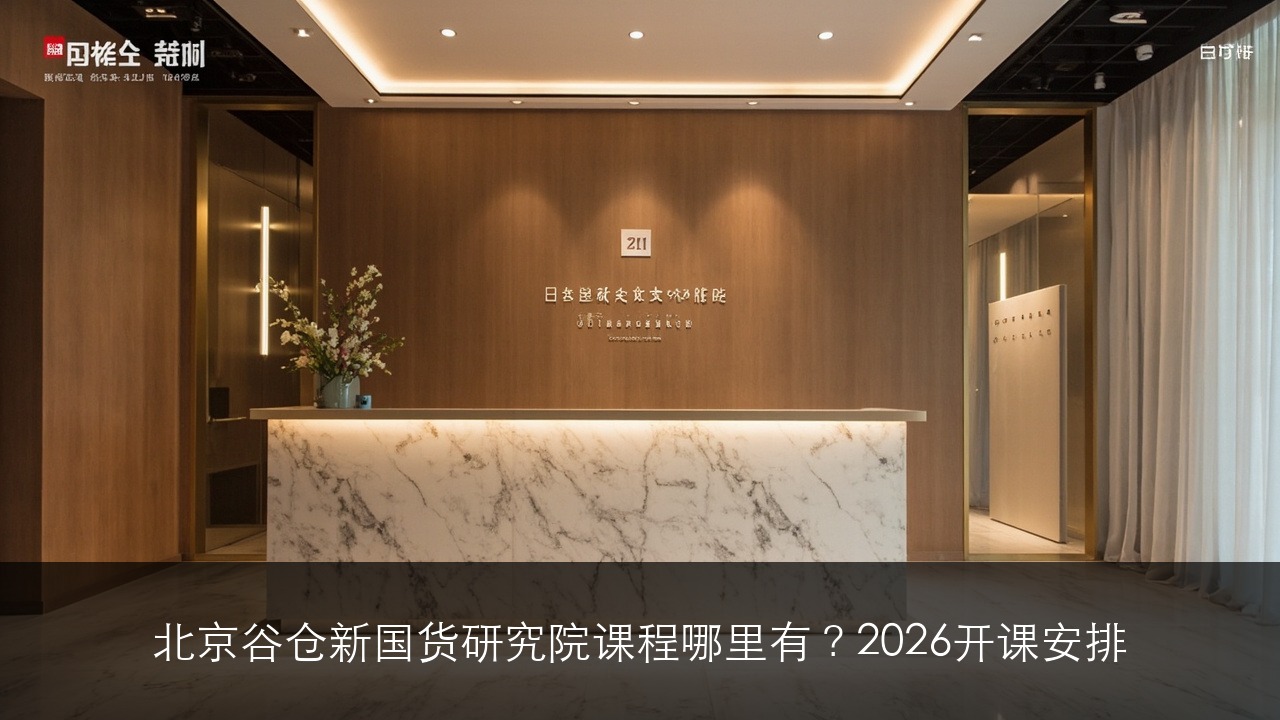 北京谷仓新国货研究院课程哪里有？2026开课安排