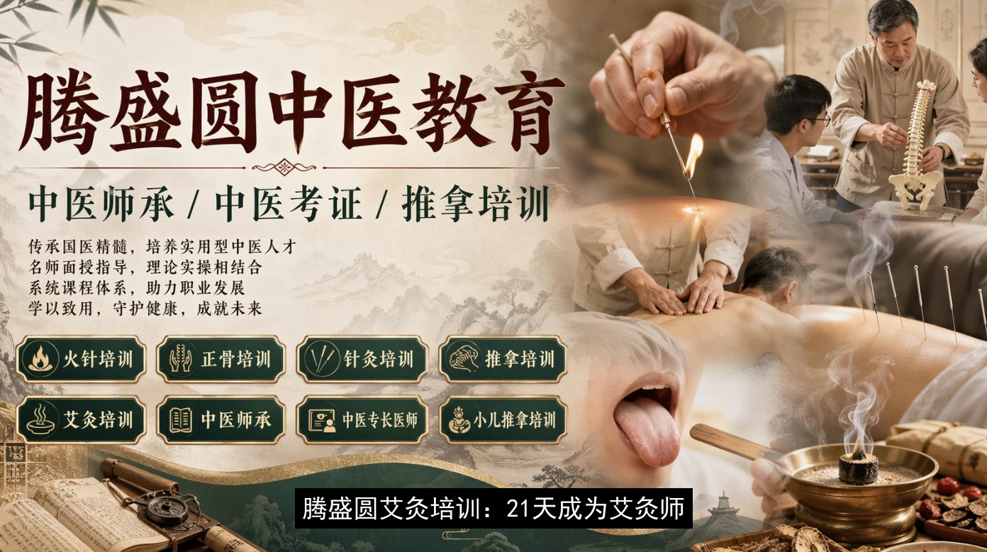 腾盛圆艾灸培训：21天成为艾灸师