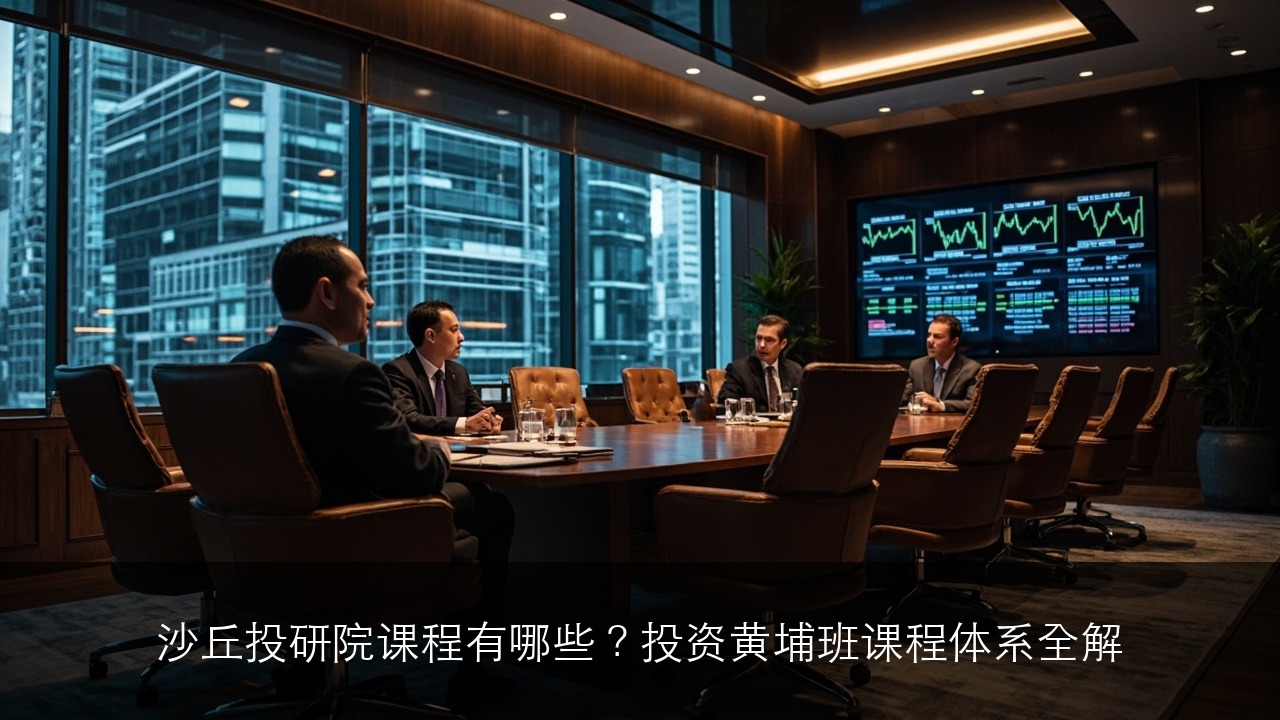 2026沙丘投研院课程有哪些？投资黄埔班课程体系全解