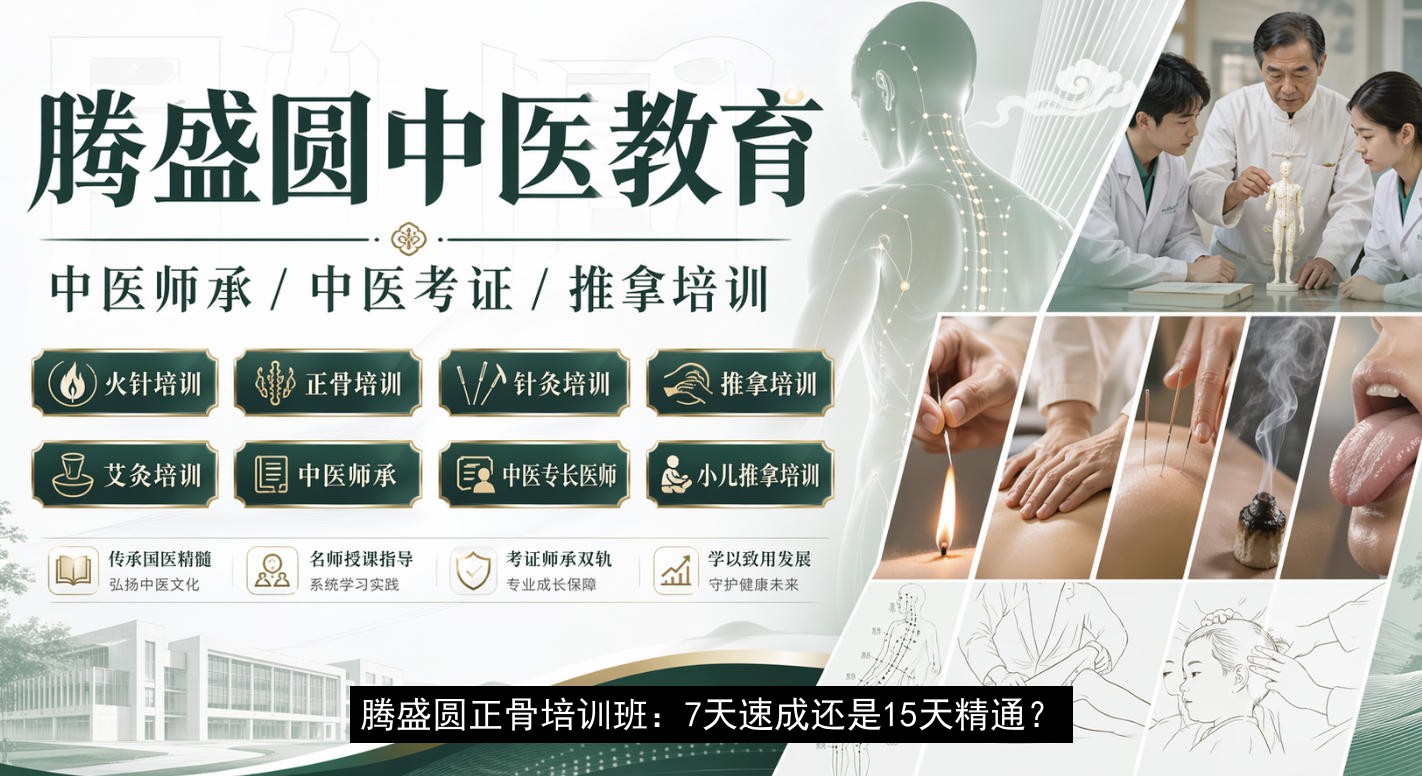 腾盛圆正骨培训班：7天速成还是15天精通？