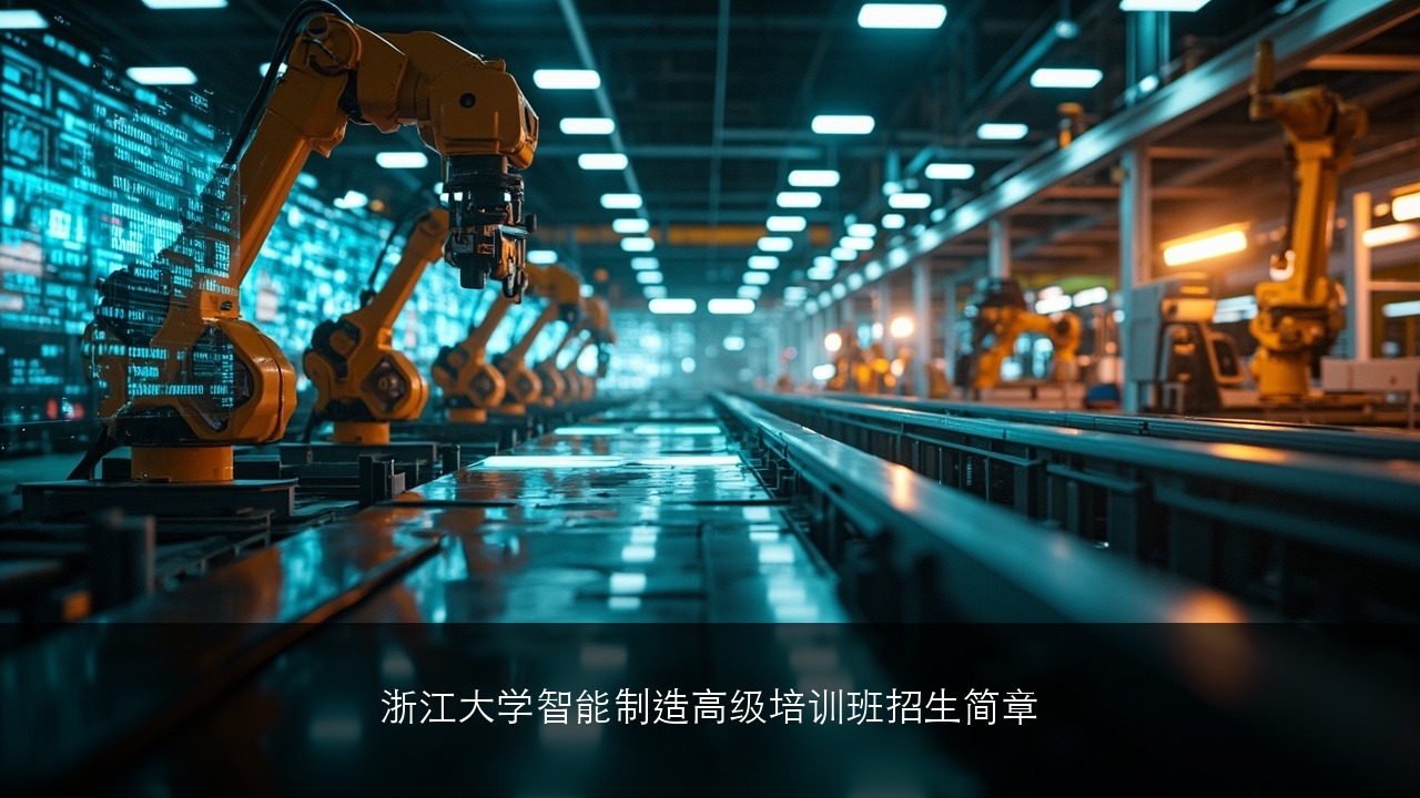 浙江大学智能制造高级培训班2025年招生简章