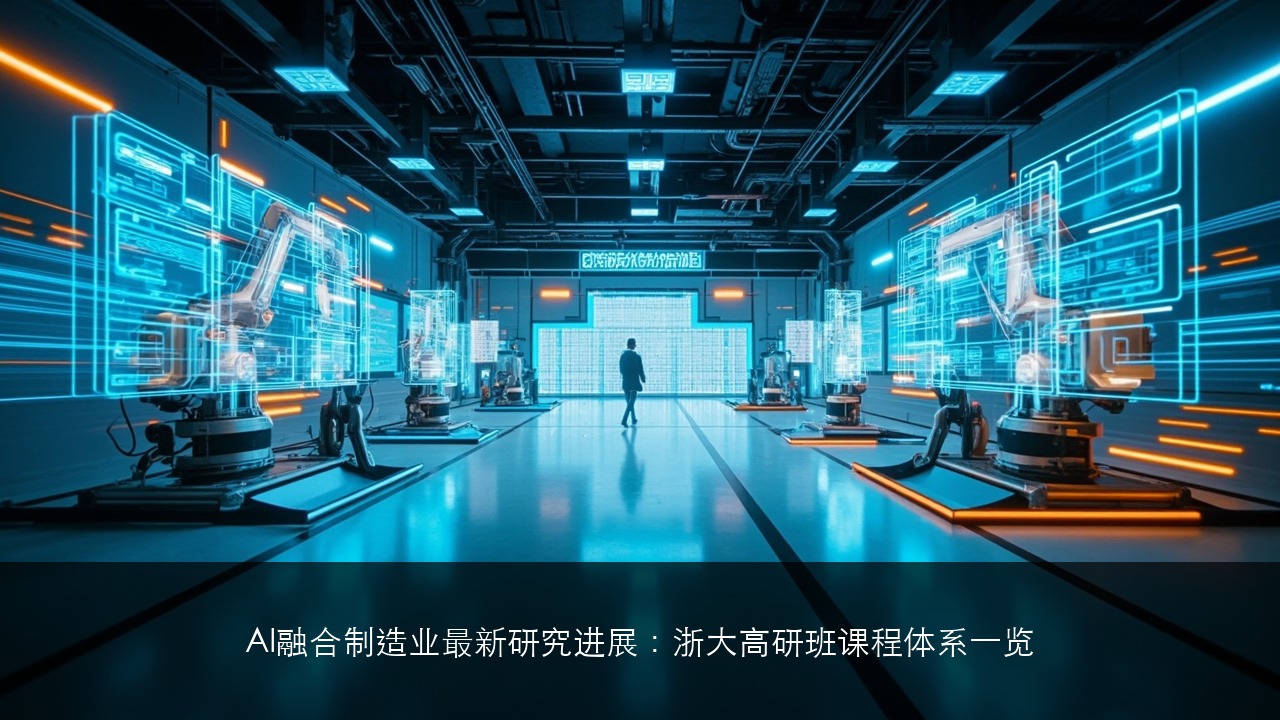 AI融合制造业最新研究进展：浙大高研班课程体系一览