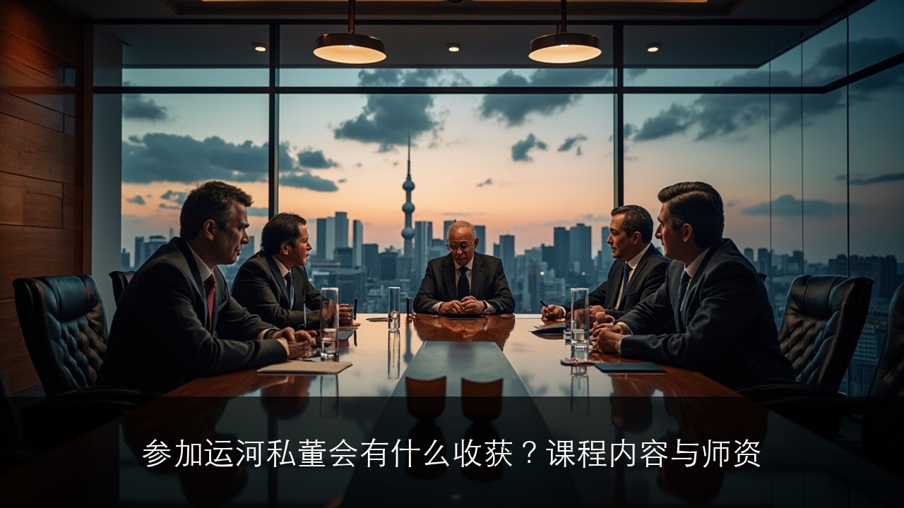 参加运河私董会有什么收获？课程内容与师资