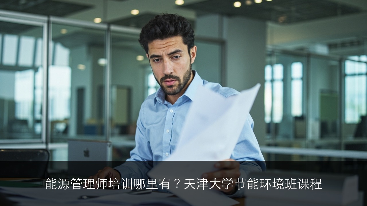 能源管理师培训哪里有？天津大学节能环境班课程（2026版）