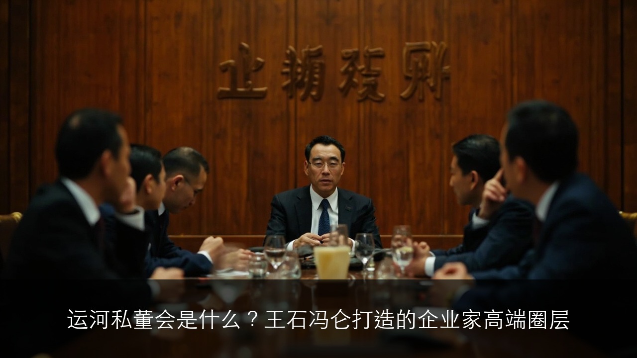 运河私董会是什么？王石冯仑打造的企业家高端圈层