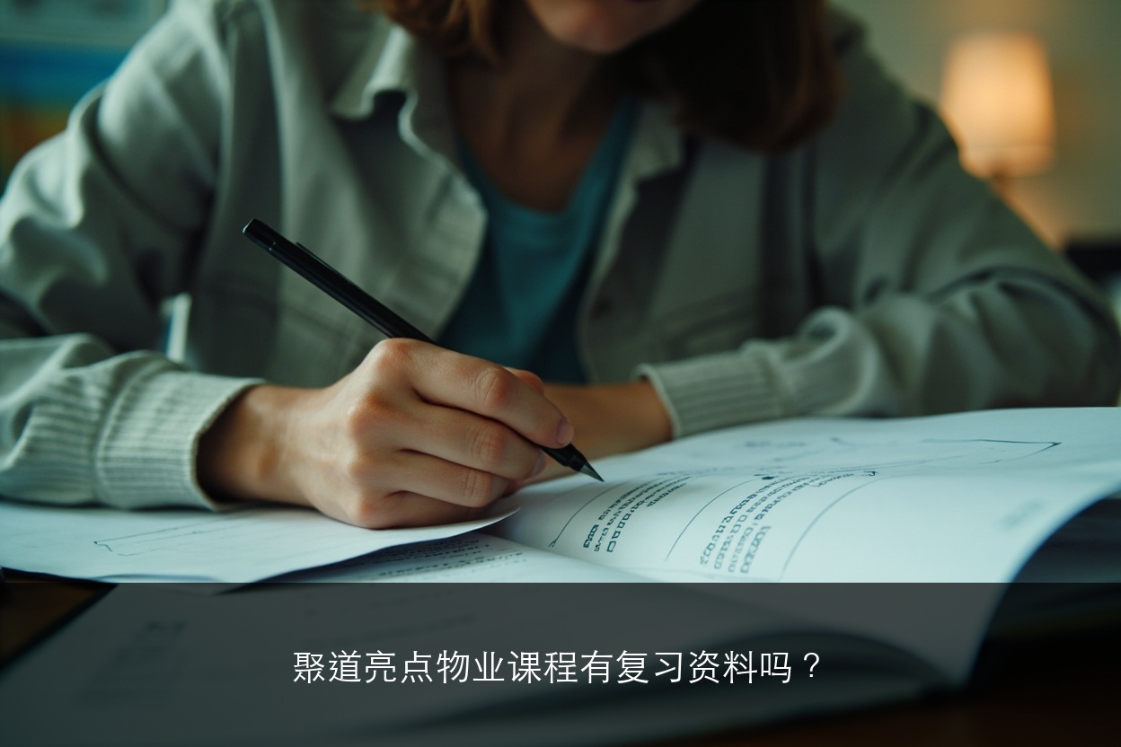 聚道亮点物业课程有复习资料吗?