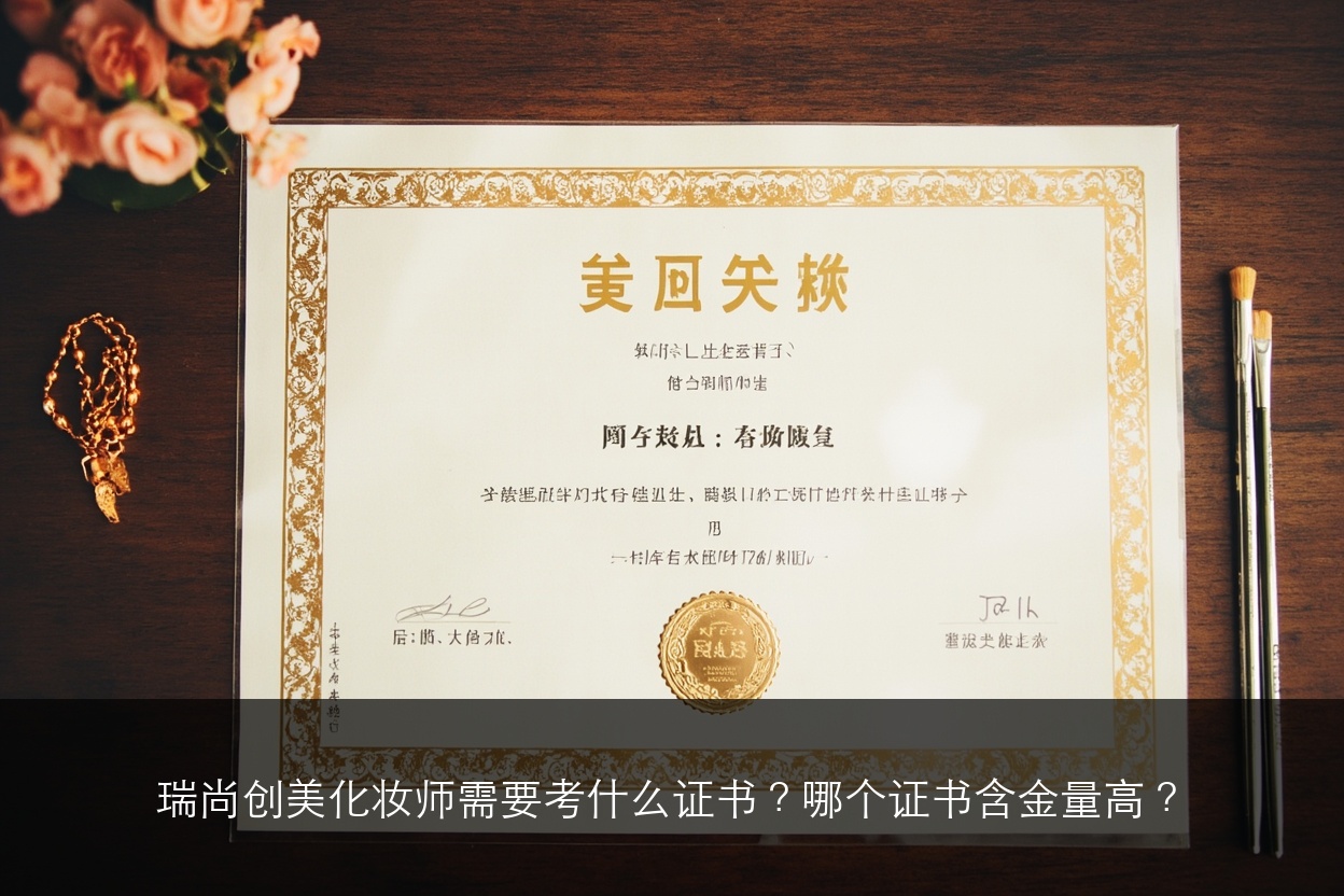 瑞尚创美化妆师需要考什么证书？哪个证书含金量高？