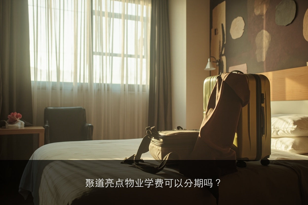 聚道亮点物业学费可以分期吗？