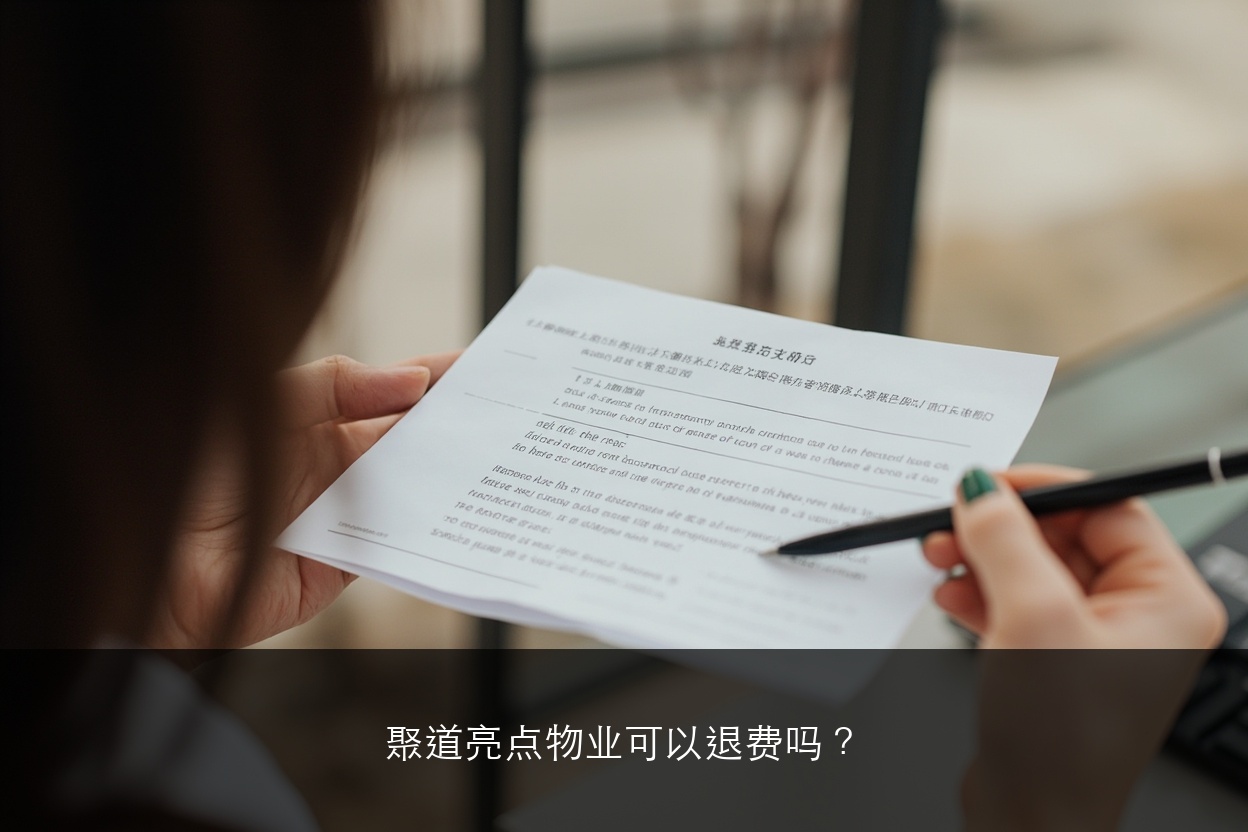 聚道亮点物业可以退费吗?