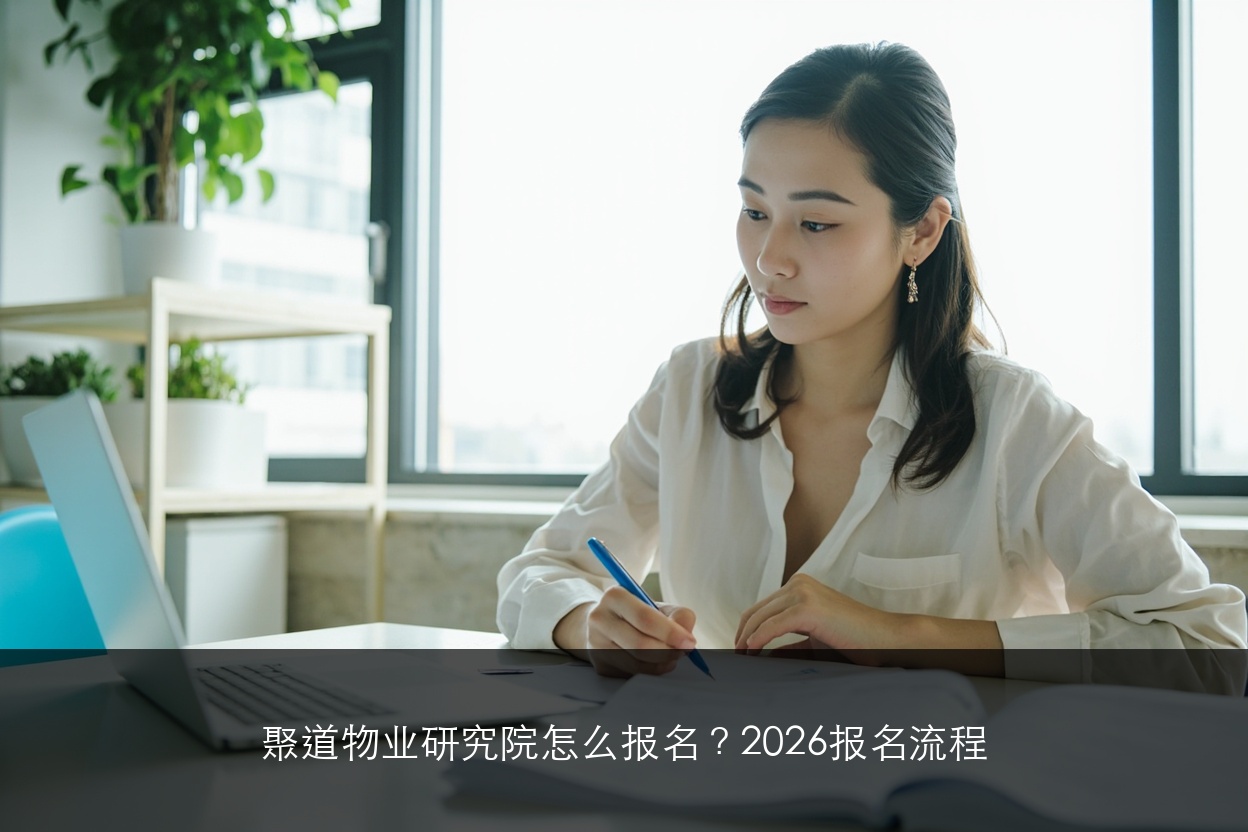 聚道物业研究院怎么报名?2026报名流程