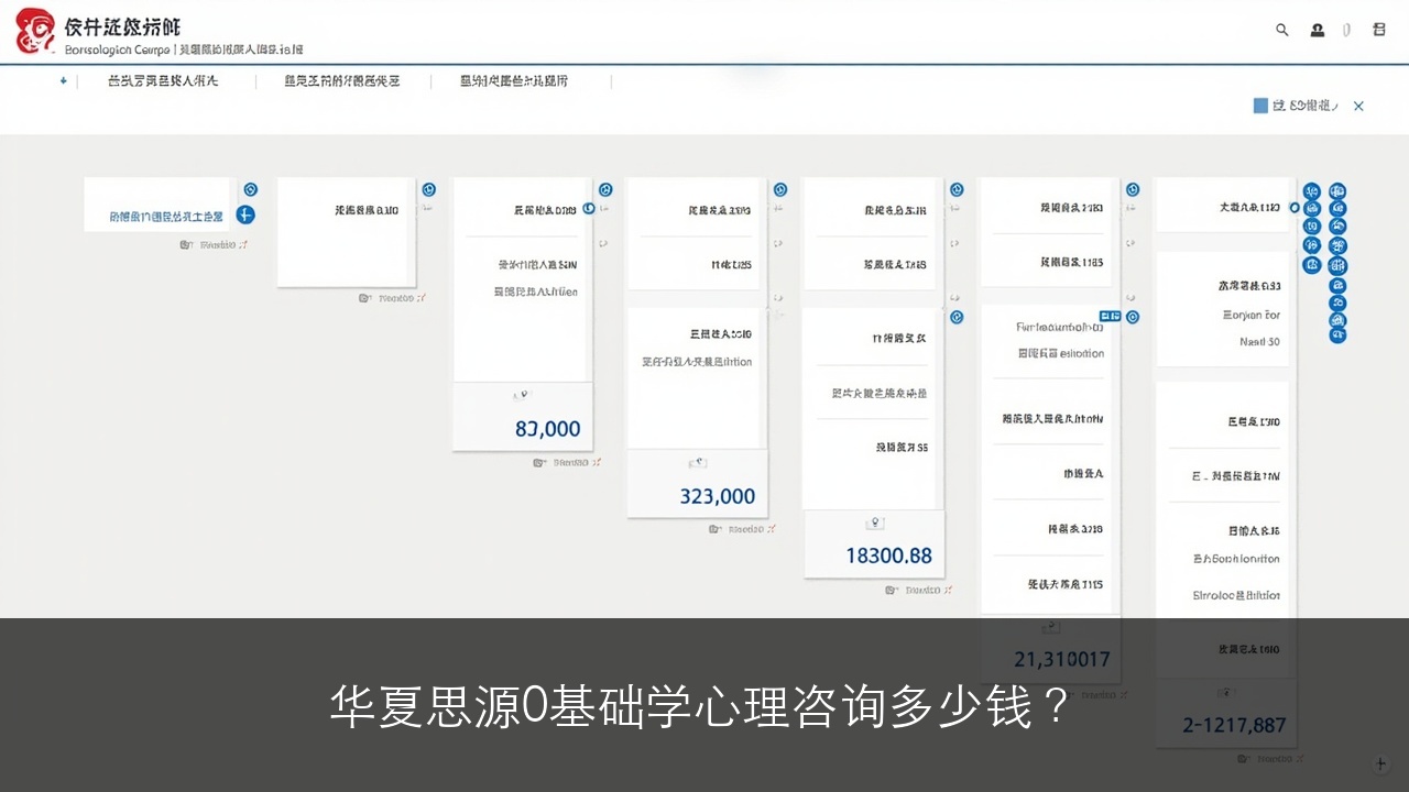 华夏思源0基础学心理咨询多少钱?