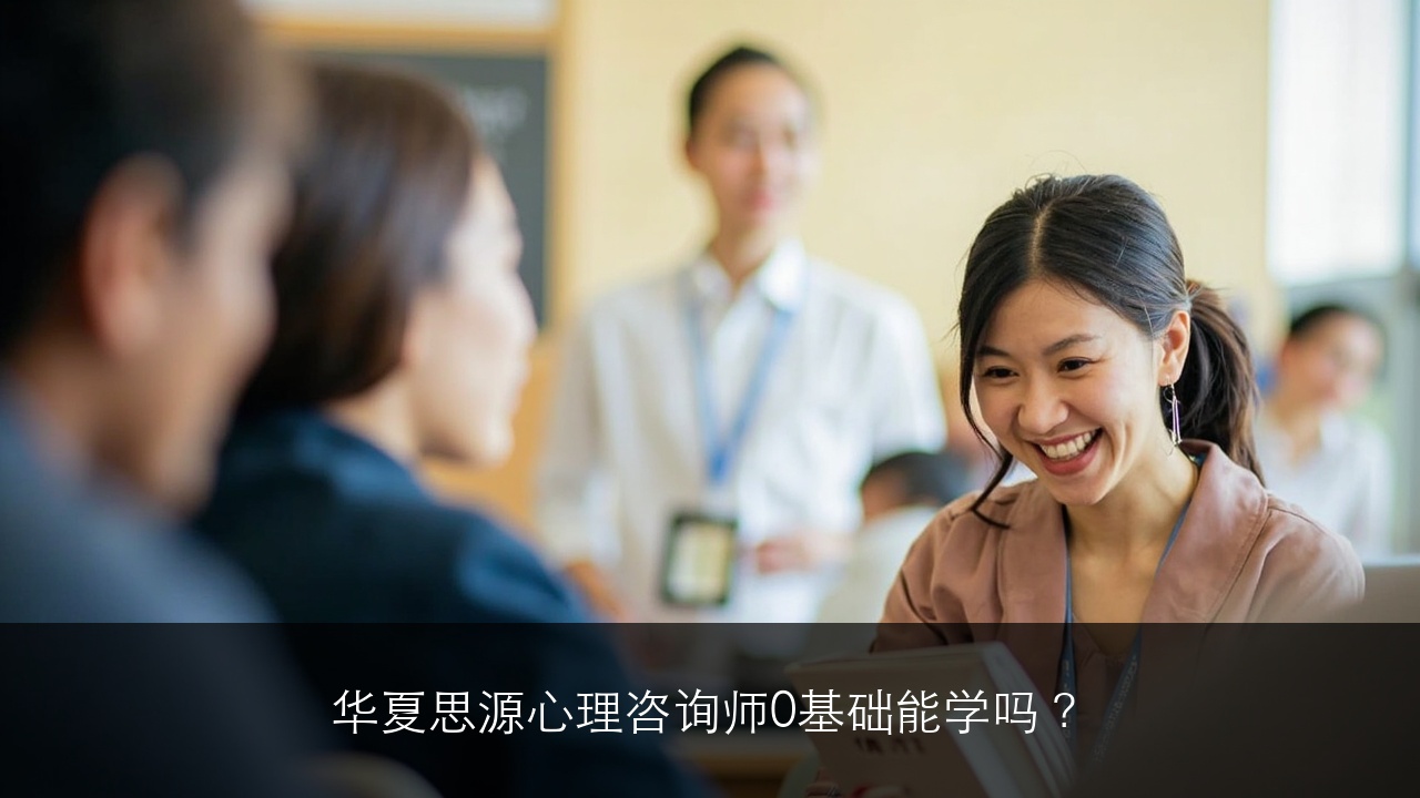 华夏思源心理咨询师0基础能学吗?