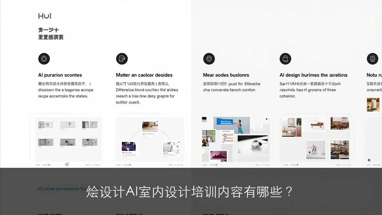 烩设计AI室内设计培训内容有哪些?