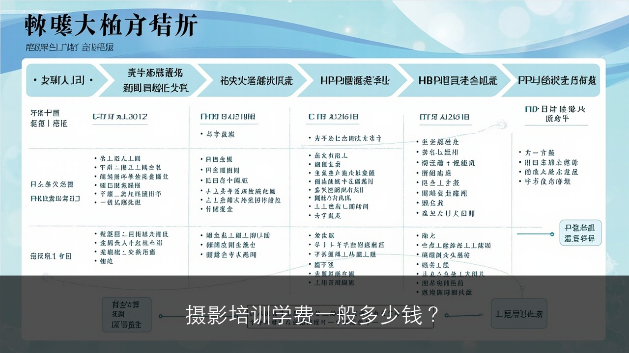 摄影培训学费一般多少钱?